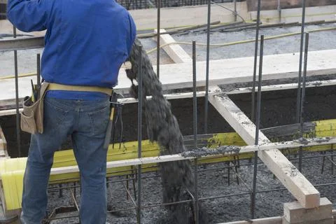 Concrete as a building material Stock Photos
