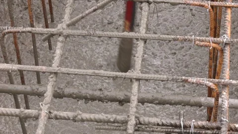 Concrete casting work. Stock Footage 316516697