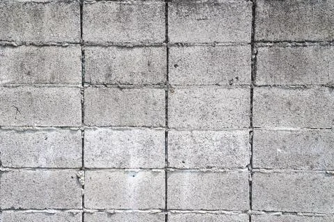 Concrete cement block wall texture and surface Stock Photos