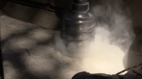 Concrete core drilling, dusty, Stock Footage 38534746
