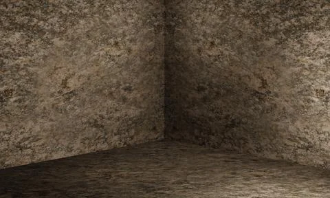 Concrete corner wall room texture Stock Illustration