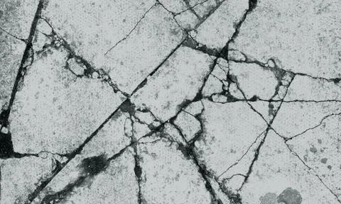 Concrete Cracks Stock Illustration