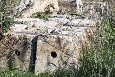 Concrete cubes Stock Photos