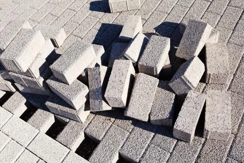 Concrete cubes Stock Photos
