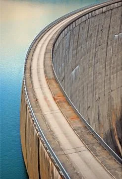 Concrete dam Stock Photos