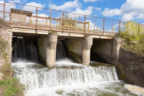 Concrete dam Stock Photos