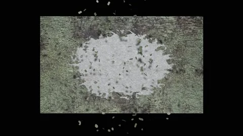 Concrete decay. Wall changes from old to new surface . 3d animation Stock Footage 130614301