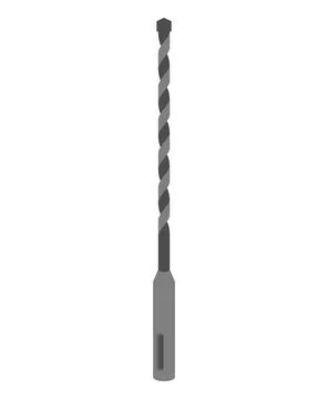 Concrete drill and stone isolated. Locksmith tool. Vector illustration Stock Illustration