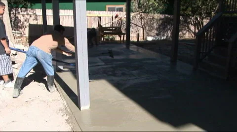 Concrete driveway 6 Stock-Footage 589501