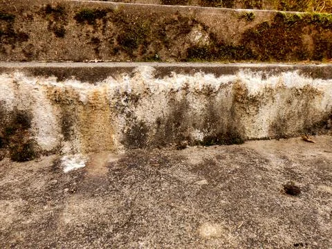 Concrete Efflorescence. Stock Photos