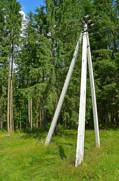 Concrete electrical pole Photos