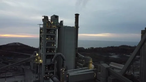 Concrete factory Stock Footage 283228240