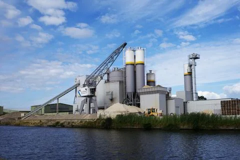 Concrete factory Stock Photos