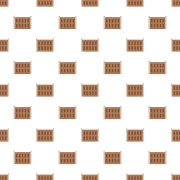 Concrete fence pattern seamless Illustrazione stock