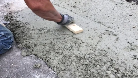Concrete Finishing  Video stock 77457173