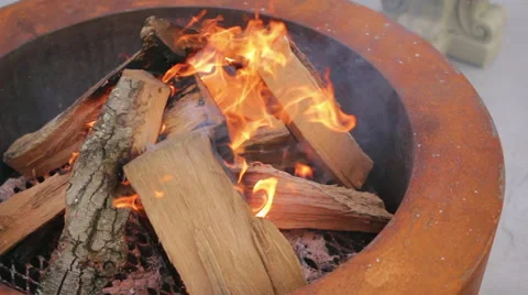 Concrete Firepit Pan Stockbeeldmateriaal 66350914