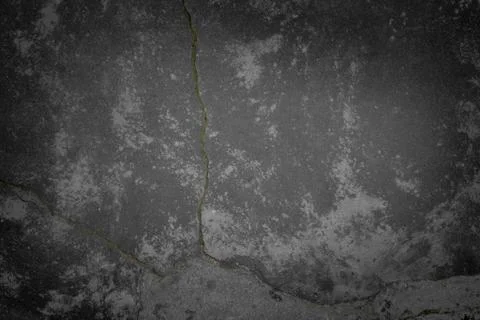 Concrete floor background old rustic asphalt with a crack Stock Photos