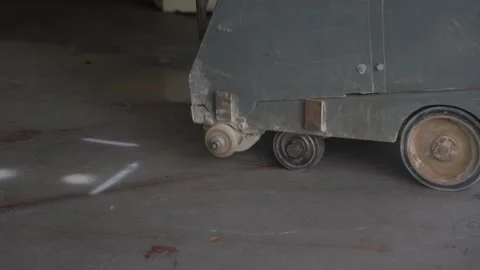 Concrete floor cutter Stock Footage 289241387