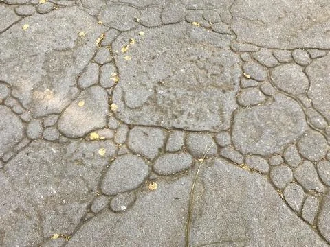 Concrete floor imitating stone cladding Stock Photos
