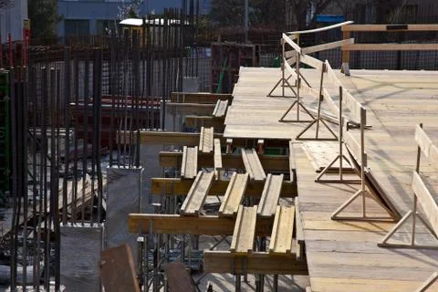 Concrete formwork Stock Photos