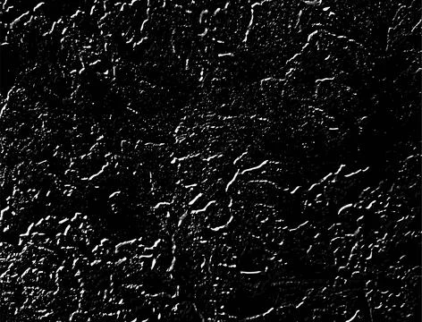 Concrete grunge vector texture, black wall surface rough grainy effect, abstract Illustrazione stock