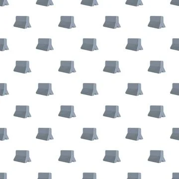 Concrete jersey barriers repeating in a seamless pattern 스톡 일러스트
