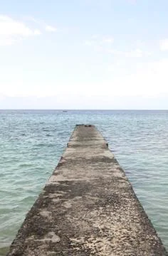 Concrete jetty Stock Photos