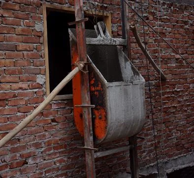 Concrete machine Stockfoto's