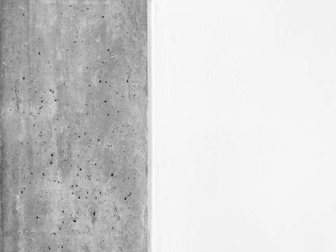 Concrete Material Texture old Background Half Wall Stock Photos