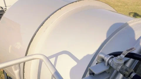 Concrete mixer, casting pump. Construction machinery, ground works. Vídeo Stock 89571370