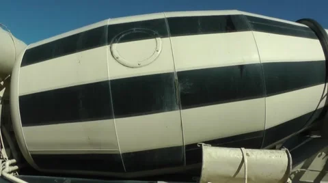 Concrete mixer closeup. Stockbeeldmateriaal 59873459