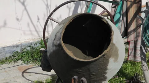 Concrete mixer Video stock 6695664