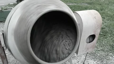 Concrete Mixer Stock Footage 145971439