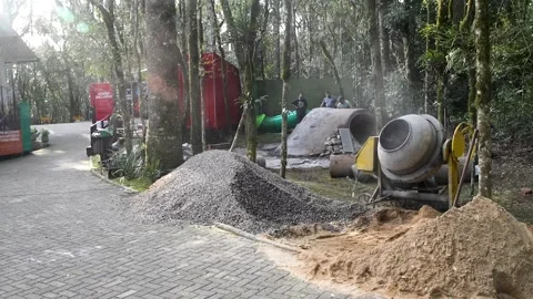 Concrete-Mixer Stock Footage 197938402