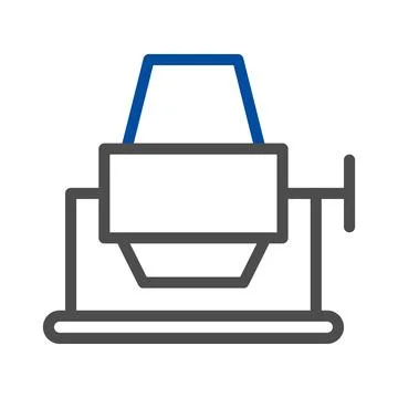 Concrete mixer icon. Concept of construction, renovation, and building. Illustration