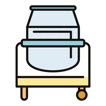 Concrete mixer icon for construction building equipment Stock Illustration