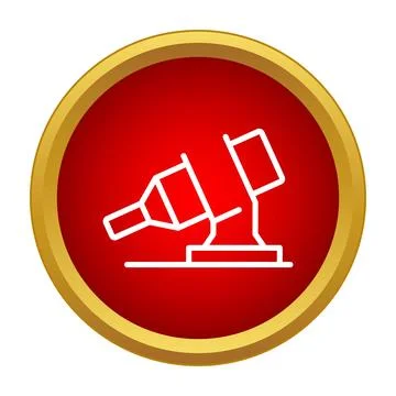 Concrete mixer icon representing construction and industry Stock Illustration