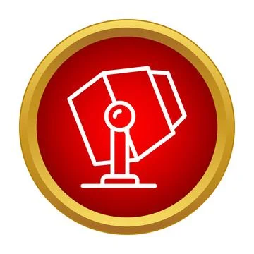 Concrete mixer icon representing construction industry technology Stock Illustration