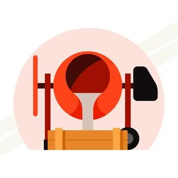 Concrete-mixer Illustrazione stock