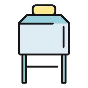Concrete mixer machine mixing cement material vector icon Stock Illustration