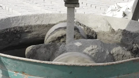 Concrete Mixing in Action - A Step-by-Step Visual Guide Stock Footage 318505060