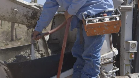 Concrete mixing 스톡 동영상 102277918