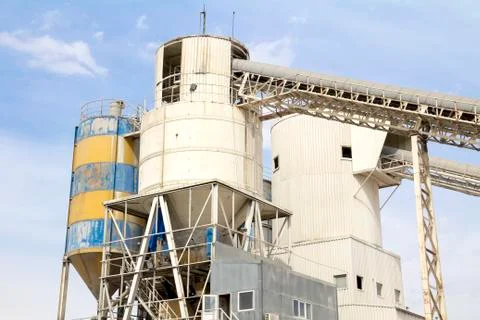 Concrete mixing tower Stock Photos