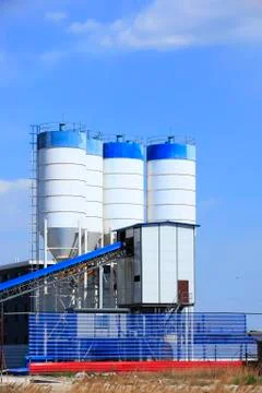 Concrete mixing tower Stock Photos