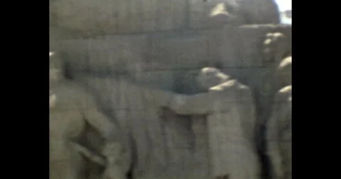 Concrete monument dedicated to the Second World War Vídeos de archivo 297087413