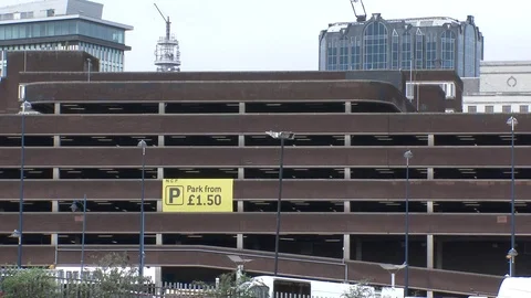Concrete Mult-storey Car Park Stock-Footage 76326863