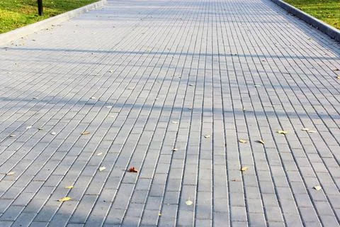 Concrete or cobble gray square pavement slabs or stones for floor, wall or path Stock Photos