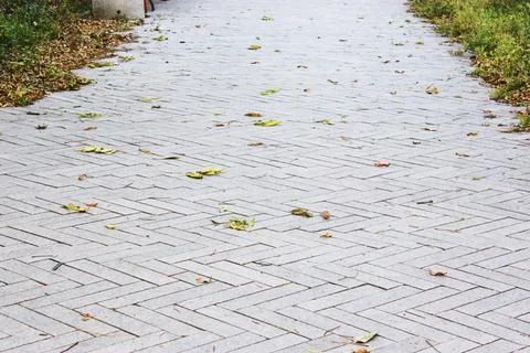 Concrete or cobble gray square pavement slabs or stones for floor, wall or path Stock Photos