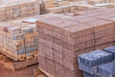 Concrete pavers Stock Photos