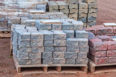 Concrete pavers Stock Photos